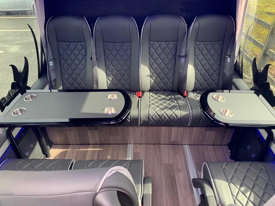 Ensure bridesmaids, groomsmen, and close family travel together in comfort and style.